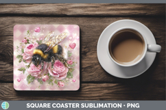 GorgeousChecker Valentine Square Coaster design.
