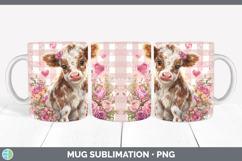 GorgeousChecker Valentine Mug Wrap design.