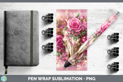 GorgeousChecker Valentine Pen Wrap design.
