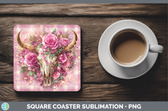 GorgeousChecker Valentine Square Coaster design.