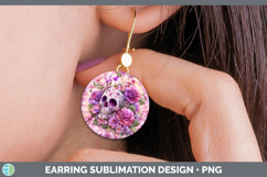 GorgeousChecker Valentine Round Earrings design.