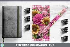 GorgeousChecker Valentine Pen Wrap design.