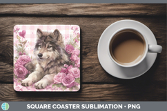 GorgeousChecker Valentine Square Coaster design.