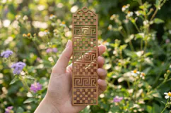 Checkerboard Bookmark SVG Laser Cut Product Image 1