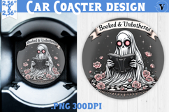 Car Coaster | Checkered | Retro Halloween Product Image 1