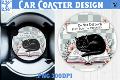 Car Coaster | Checkered | Retro and Vintage Product Image 1