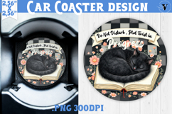 Car Coaster | Checkered | Retro and Vintage Product Image 1