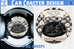 Car Coaster | Checkered | Retro and Vintage Product Image 1