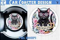 Car Coaster | Checkered | Retro and Vintage Product Image 1