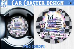 Car Coaster | Checkered | Retro and Vintage Product Image 1