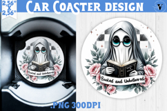 Car Coaster | Checkered | Retro Halloween Product Image 1