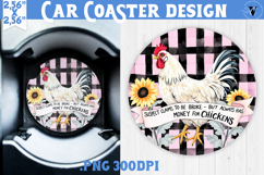 Car Coaster | Checkered | Retro and Vintage Product Image 1