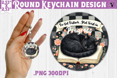 Round keychain | Checkered | Retro and Vintage Product Image 1