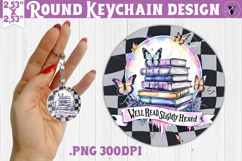 Round keychain | Checkered | Retro and Vintage Product Image 1