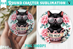 Round Coasters | Checkered | Retro and Vintage Product Image 1