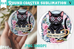 Round Coasters | Checkered | Retro and Vintage Product Image 1