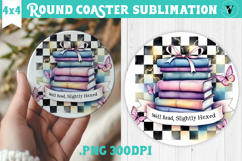 Round Coasters | Checkered | Retro Halloween Product Image 1