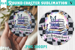 Round Coasters | Checkered | Retro Halloween Product Image 1