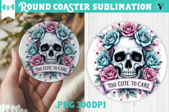 Round Coasters | Checkered | Retro Halloween Product Image 1