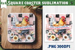 Square Coasters | Checkered | Retro and Vintage Product Image 1