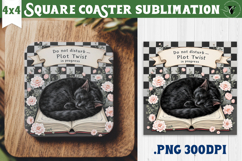 Square Coasters | Checkered | Retro and Vintage Product Image 1