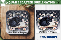 Square Coasters | Checkered | Retro and Vintage Product Image 1