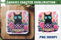 Square Coasters | Checkered | Retro and Vintage Product Image 1