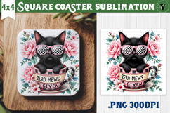 Square Coasters | Checkered | Retro and Vintage Product Image 1
