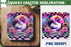 Square Coasters | Checkered | Retro and Vintage Product Image 1
