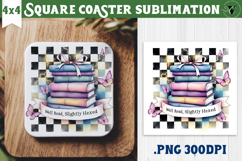 Square Coasters | Checkered | Retro Halloween Product Image 1
