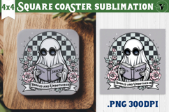 Square Coasters | Checkered | Retro Halloween Product Image 1