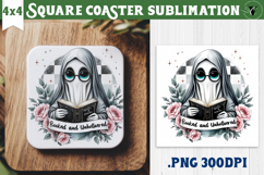 Square Coasters | Checkered | Retro Halloween Product Image 1