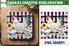 Square Coasters | Checkered | Retro and Vintage Product Image 1
