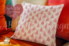 Pink Christmas Digital Paper Backgrounds | Seamless Patterns Product Image 3