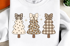 Checkered Bow Christmas Tree PNG Product Image 1