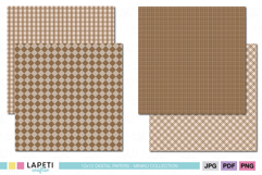 Rustic plaid printable paper for crafts