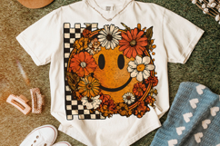 Smiley Face Png, Sublimation Design, Retro Png, Fall Autumn Product Image 6