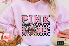 Checkered Football Pink Out PNG Product Image 9