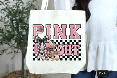 Checkered Football Pink Out PNG Product Image 6