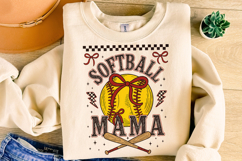 Softball Mama PNG, Retro Softball PNG, Softball Coquette PNG Product Image 3