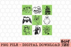 Spooky Checkered Halloween PNG Sublimation Design Product Image 2