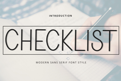 Checklist Product Image 1