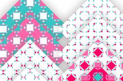 Checks with Hearts Seamless Patterned Paper Set of 12 PNG