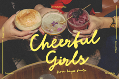Cheerful Girls Handwritten Retro Vibes Script Product Image 1
