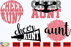 Cheer Aunt SVG | Cheer SVG | Sport SVG | Cheer Mom SVG | PNG Product Image 2