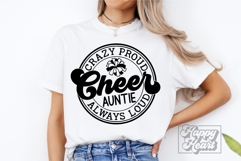 Crazy Proud Always Loud Cheer Auntie SVG PNG Product Image 2