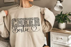 Cheer Bestie SVG, Cheerleader SVG, Baseball Mom SVG, Cheer Product Image 1