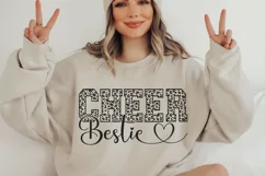 Cheer Bestie SVG, Cheerleader SVG, Baseball Mom SVG, Cheer Product Image 2
