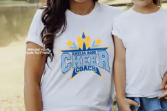 Cheer team coach name svg, cheerleading coach svg Product Image 2