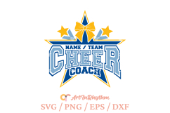 Cheer team coach name svg, cheerleading coach svg Product Image 3